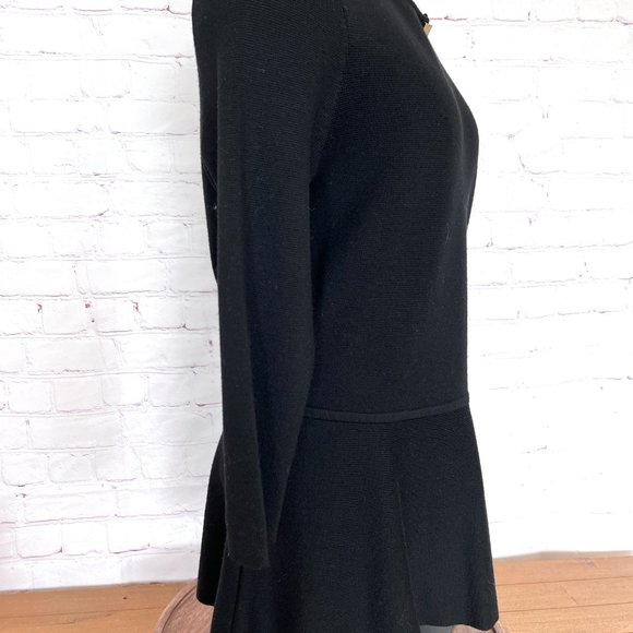 Boss - Black Fitted and Flared Sweater - Size Large  - Hugo Boss - Picture 9 of 12